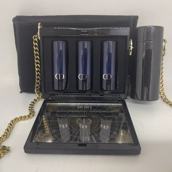 DIOR 2022 LIMITED EDITION ROUGE DIOR MINAUDIERE CLUTCH LIPSTICK COLLECTION - Picture 9 of 16